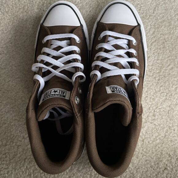 NWB Converse Malden St Mid Grounded Brown Canvas Sneakers Mens 10.5 Women’s 12.5 main image 4